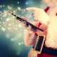 Santa using a tablet